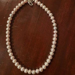 Large Pink Pear with Starling Silver Clip Closure